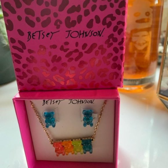 Betsey Johnson Jewelry - Betsey Johnson Colorful Bear Set